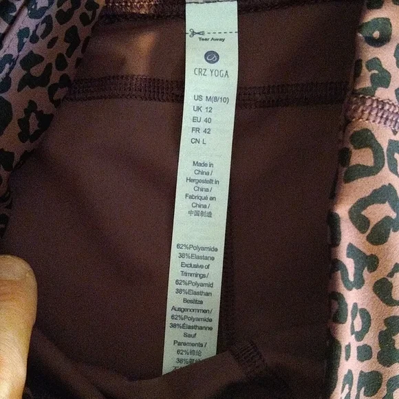 Crz yoga animal print full length leggings size medium - Picture 2 of 6